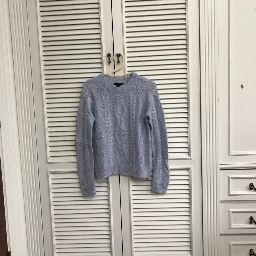 H&M Baby blue cable-knit sweater